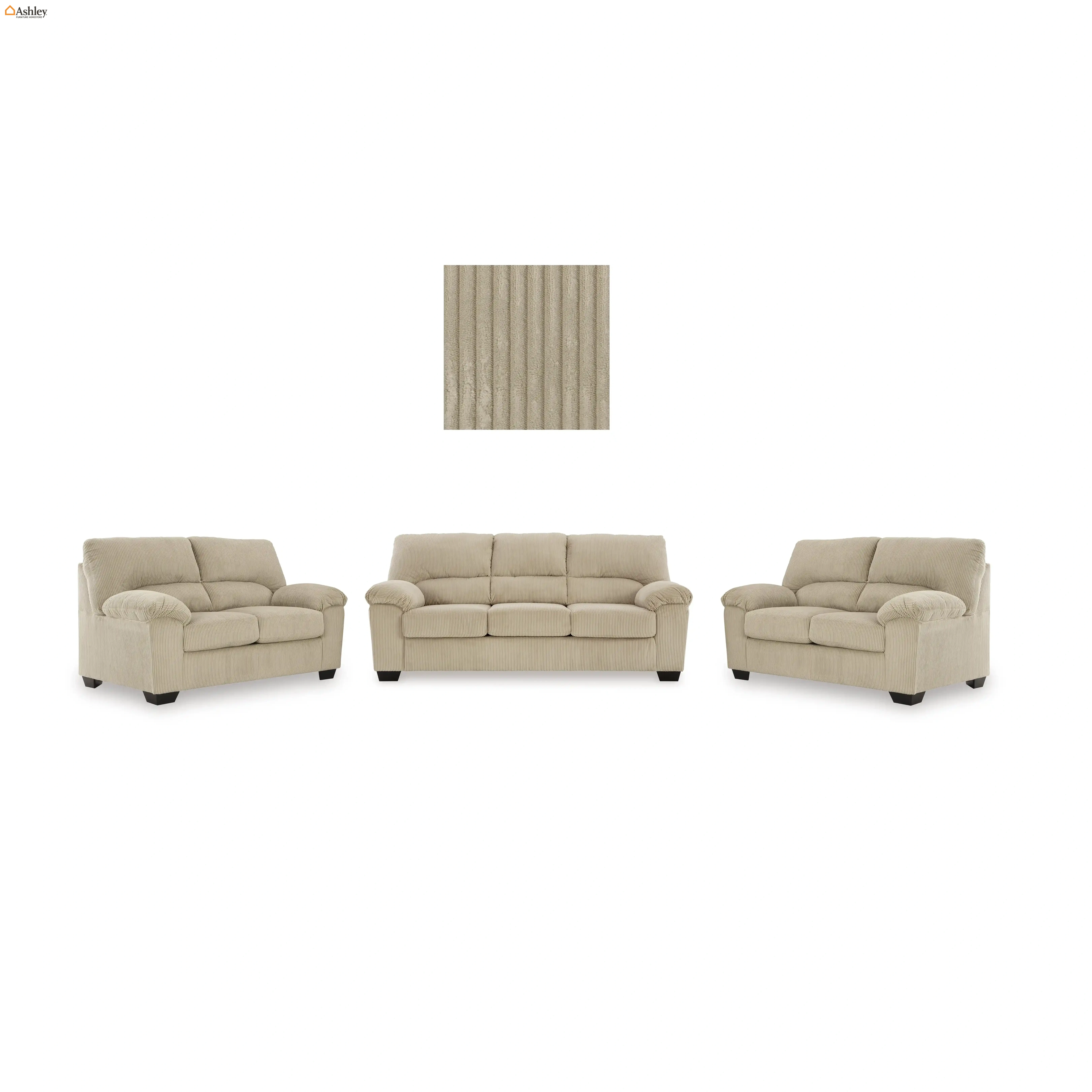 طقم كنب 3 قطع سيمبلجوي لون بيج