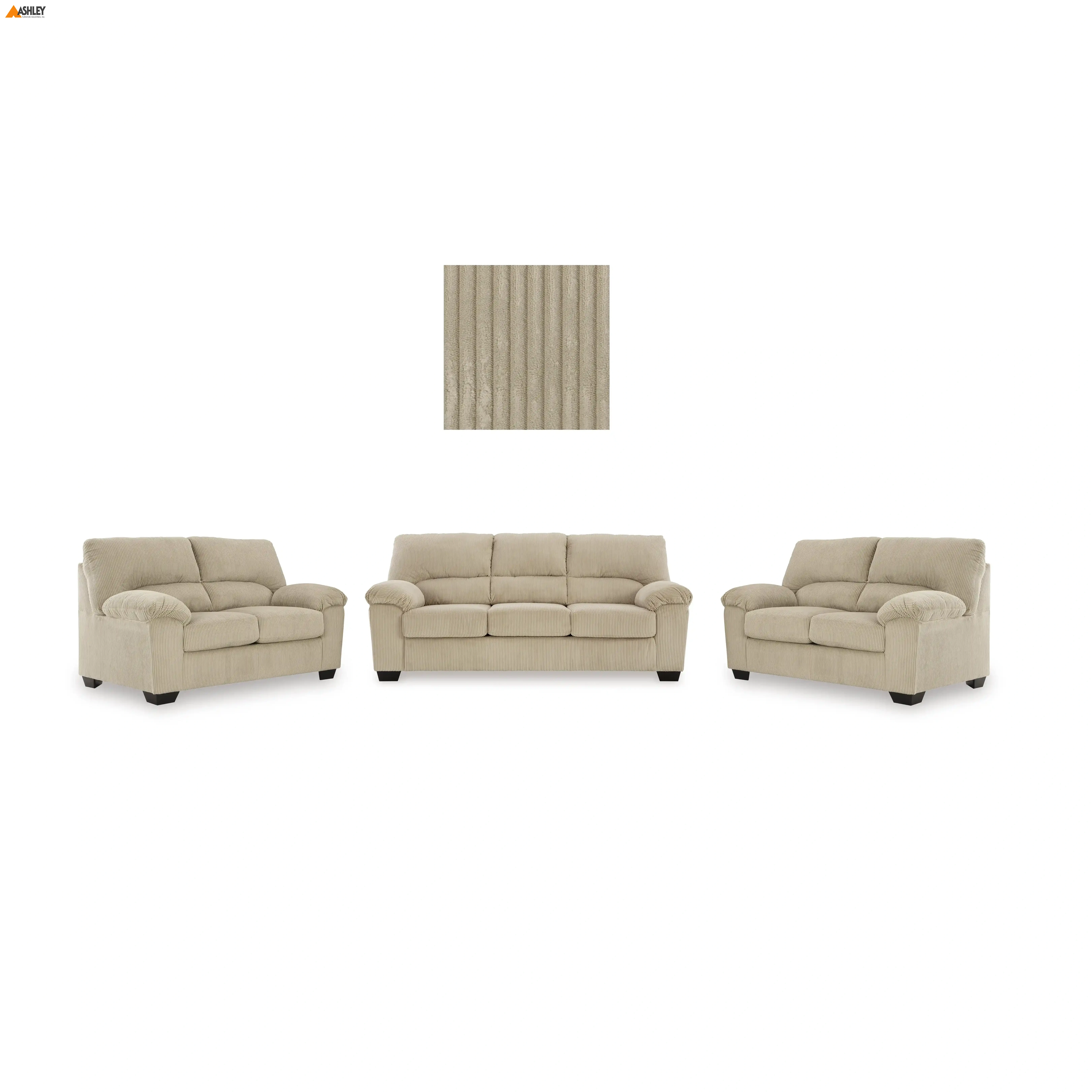 SIMPLEJOY SOFA SET 3 PCS MADE FROM FABRIC,FABRIC
