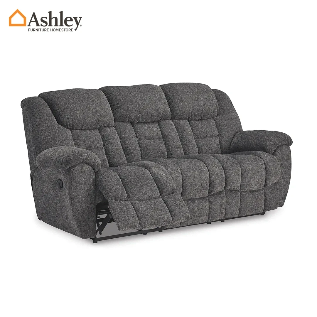 FORESIDE SOFA RECLINER 3 SEATER GREY MADE FROM FABRIC