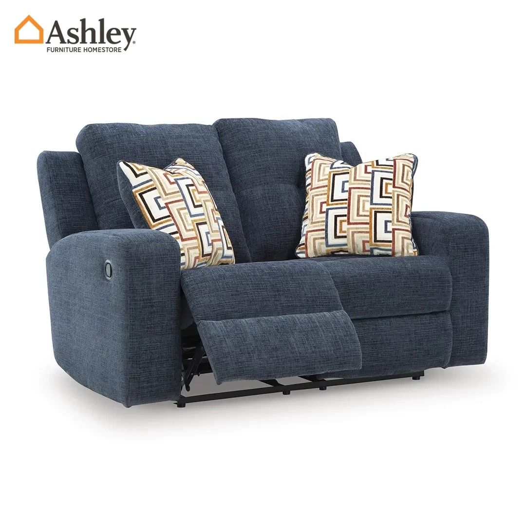 كنبة استرخاء 2 مقعد دانوم لون ازرق