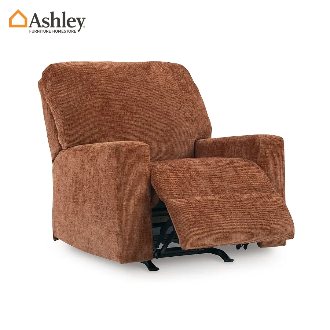 AVIEMORE ROCKER RECLINER ORANGE MADE FROM FABRIC