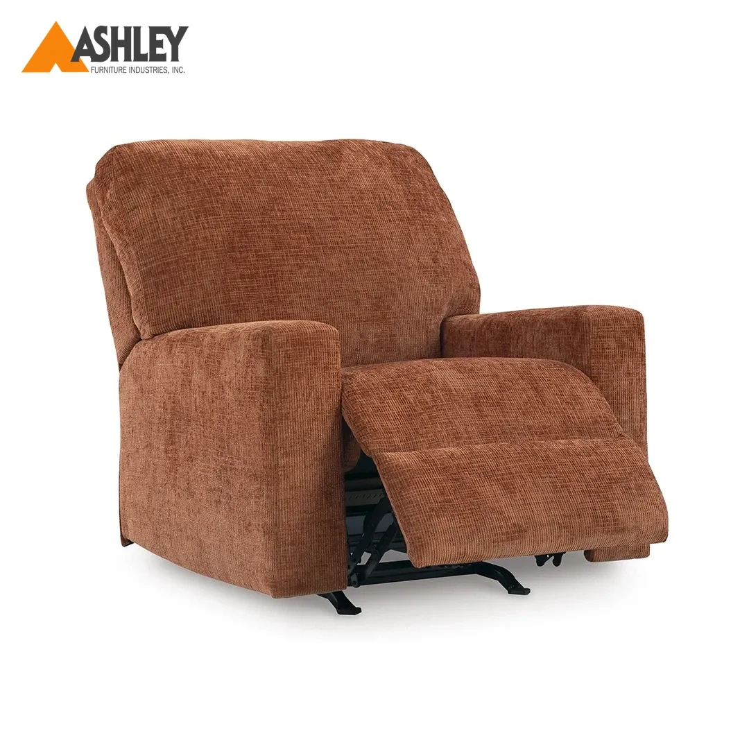 AVIEMORE ROCKER RECLINER ORANGE MADE FROM FABRIC