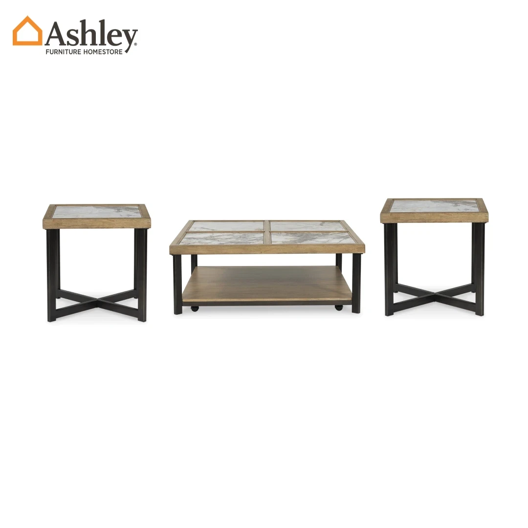 MONTIA COFFEE TABLE SET 3 PCS MADE FROM WOOD