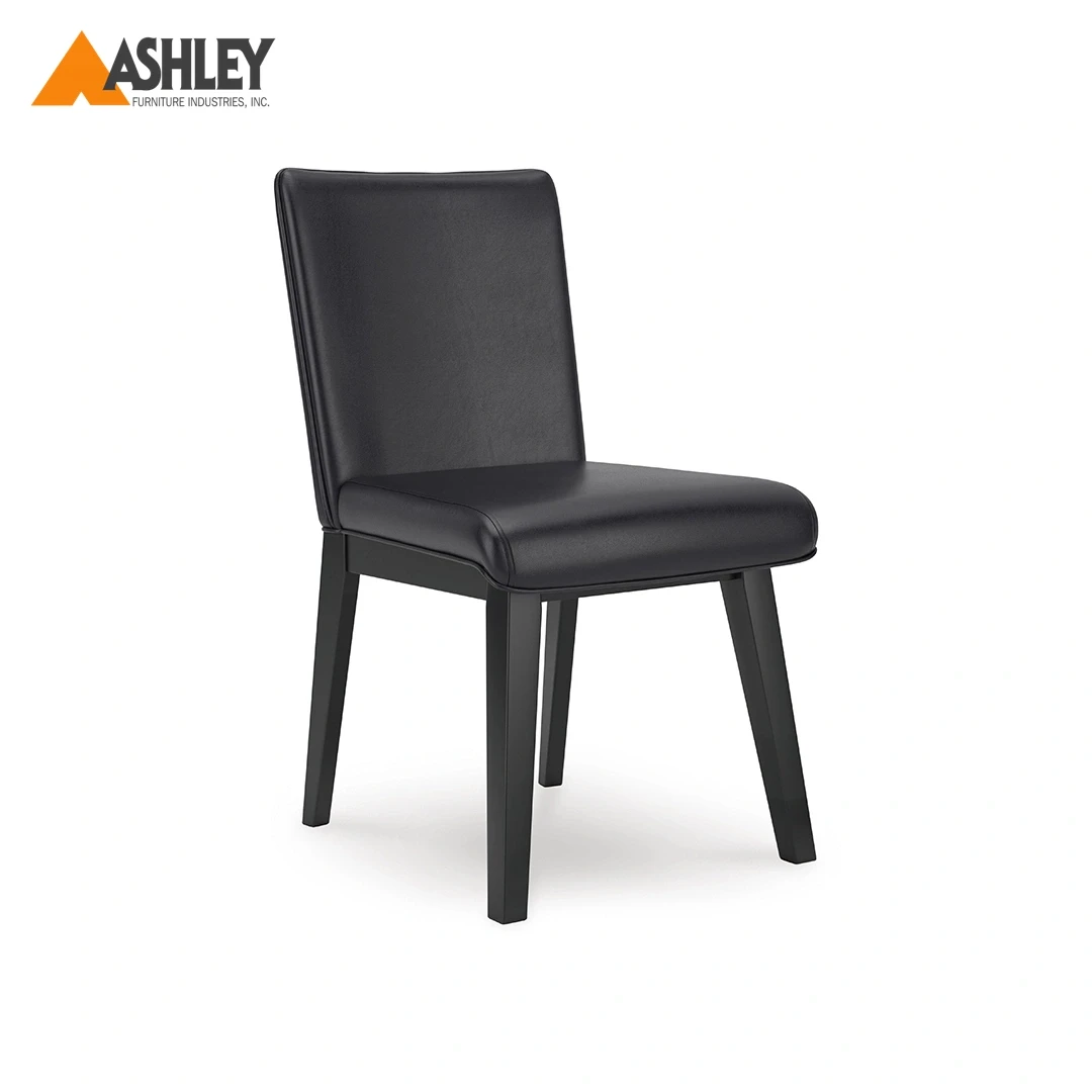 كرسي طعام جيتايا باللون الأسود مع تصميم انتقالي أنيق