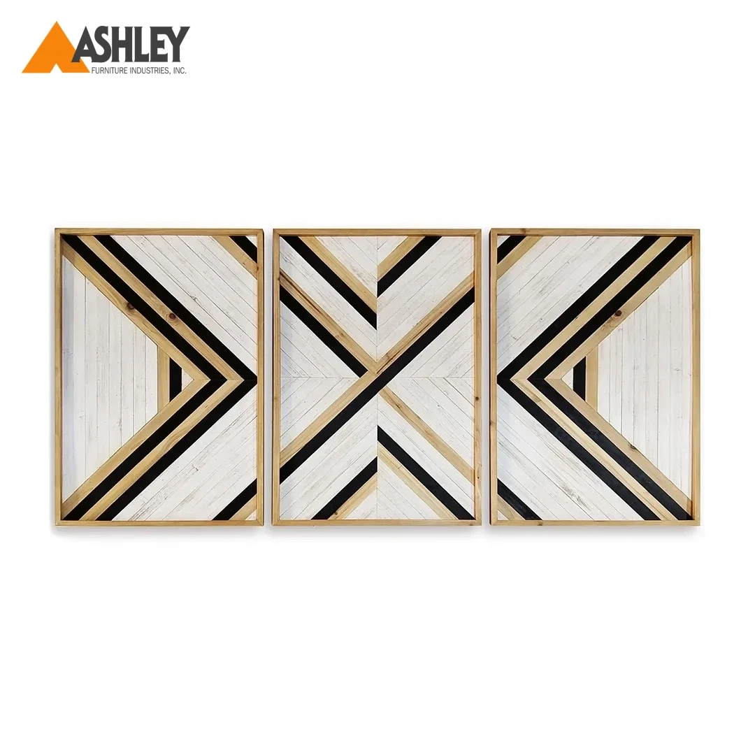 VINUT WALL ART SET OF 3 PCS MADE FROM WOOD