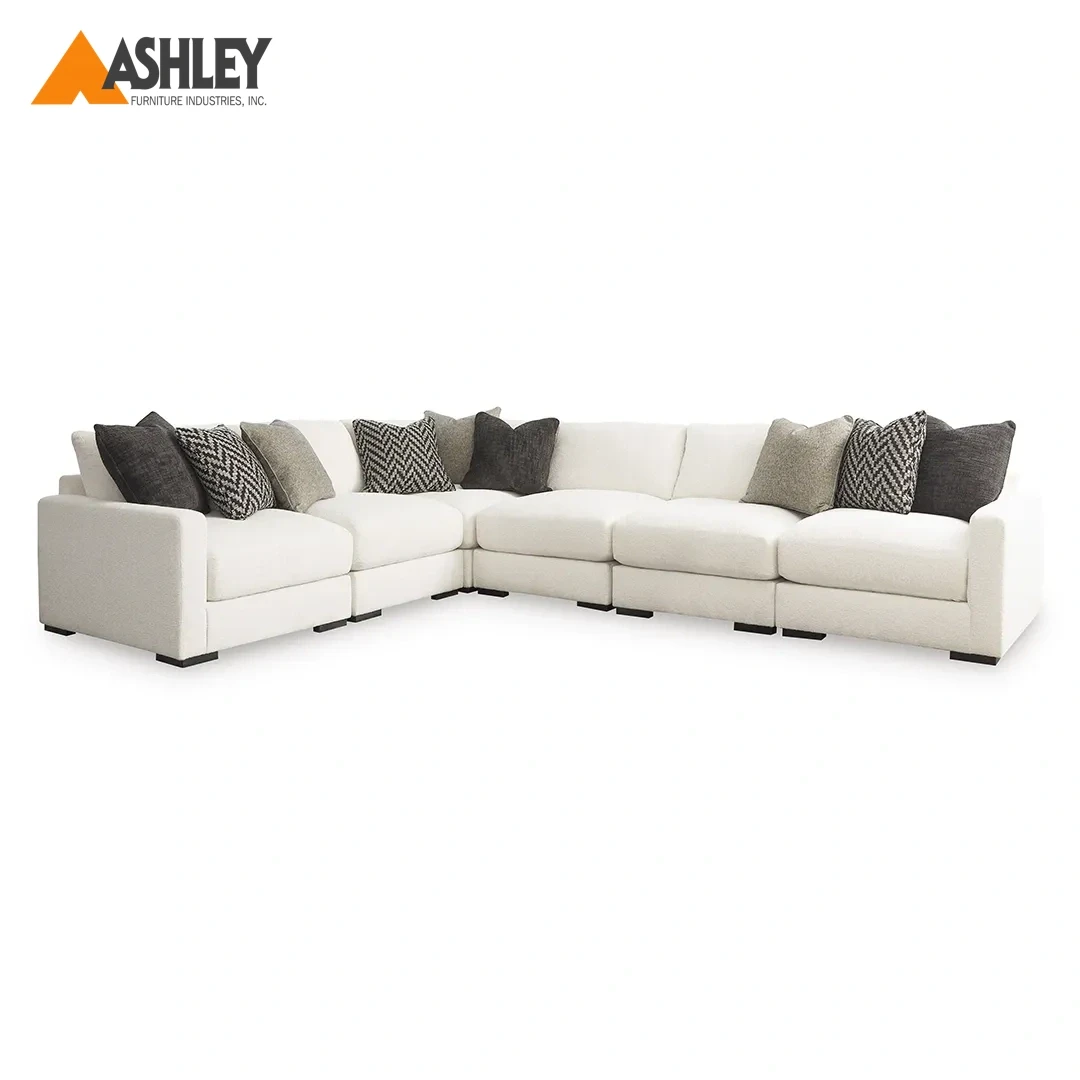ELISSA SECTIONAL SOFA 6 PCS WHITE