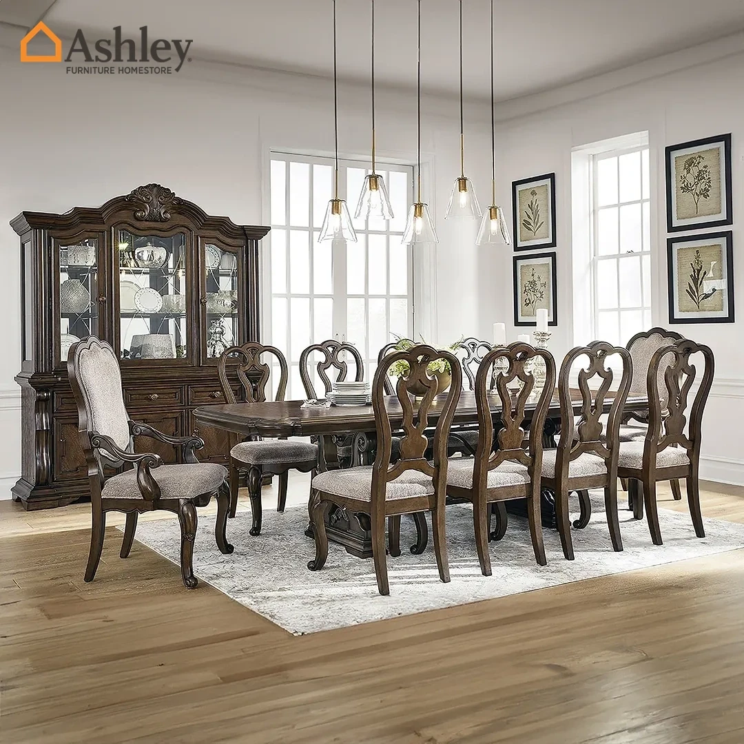 LUMITREE DINING TABLE SET MADE FROM WOOD,ENGINEERED WOOD,FABRIC,METAL