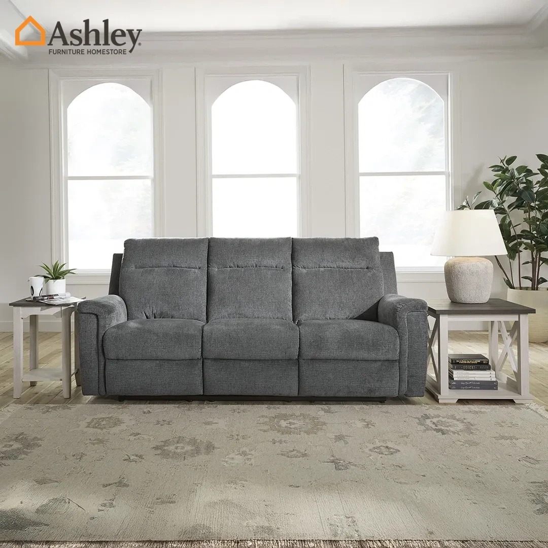 BARNSNA SOFA POWER RECLINER 3 SEATER MADE FROM FABRIC,FABRIC