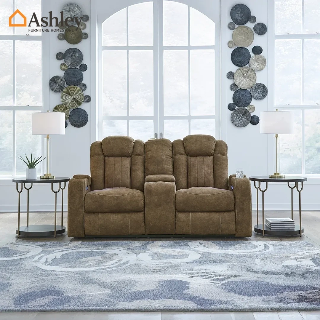 WOLFRIDGE LOVESEAT RECLINER 2 SEATER MADE FROM LEATHER