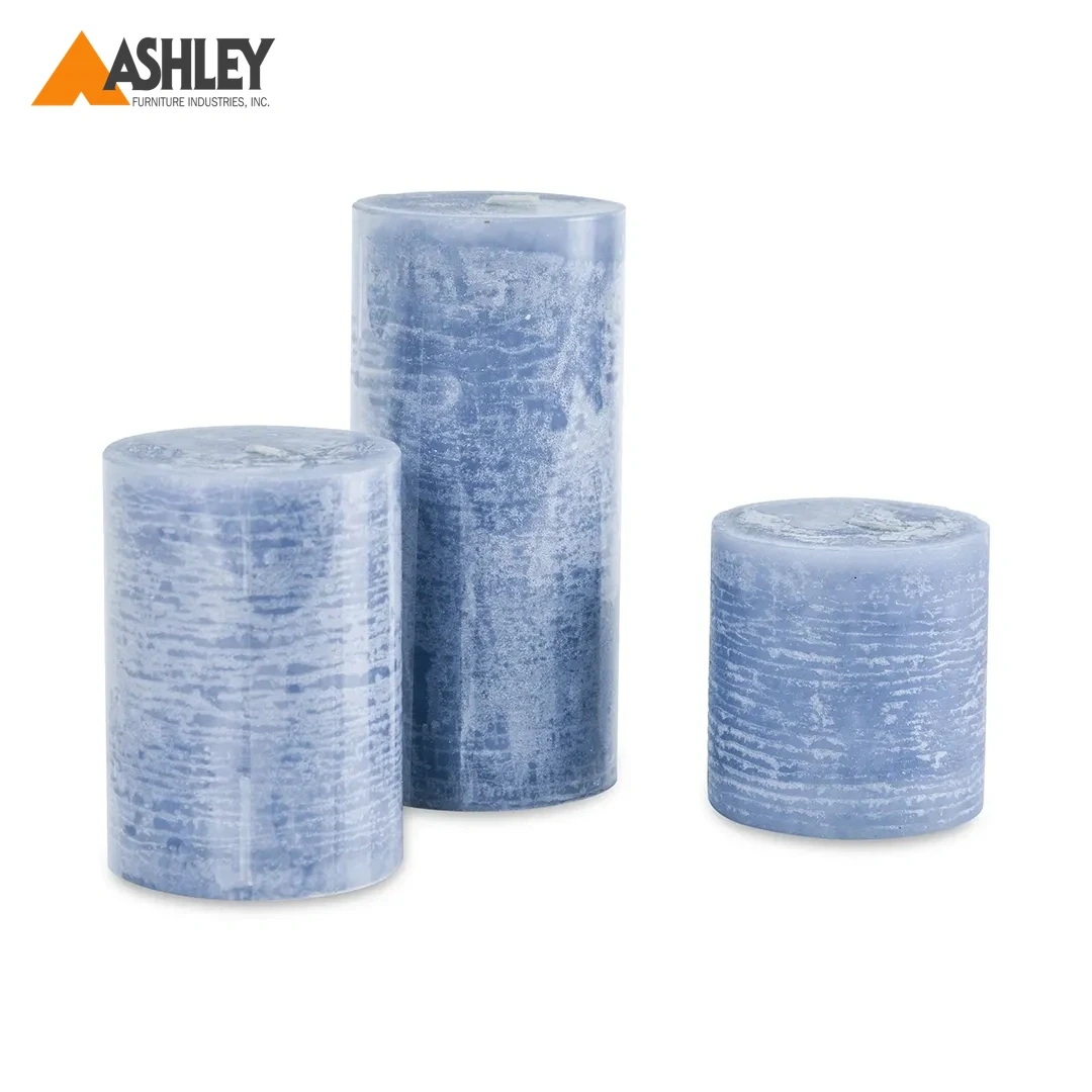 CLOZET BLUE CANDLES SET OF 3 PCS MADE FROM WAX