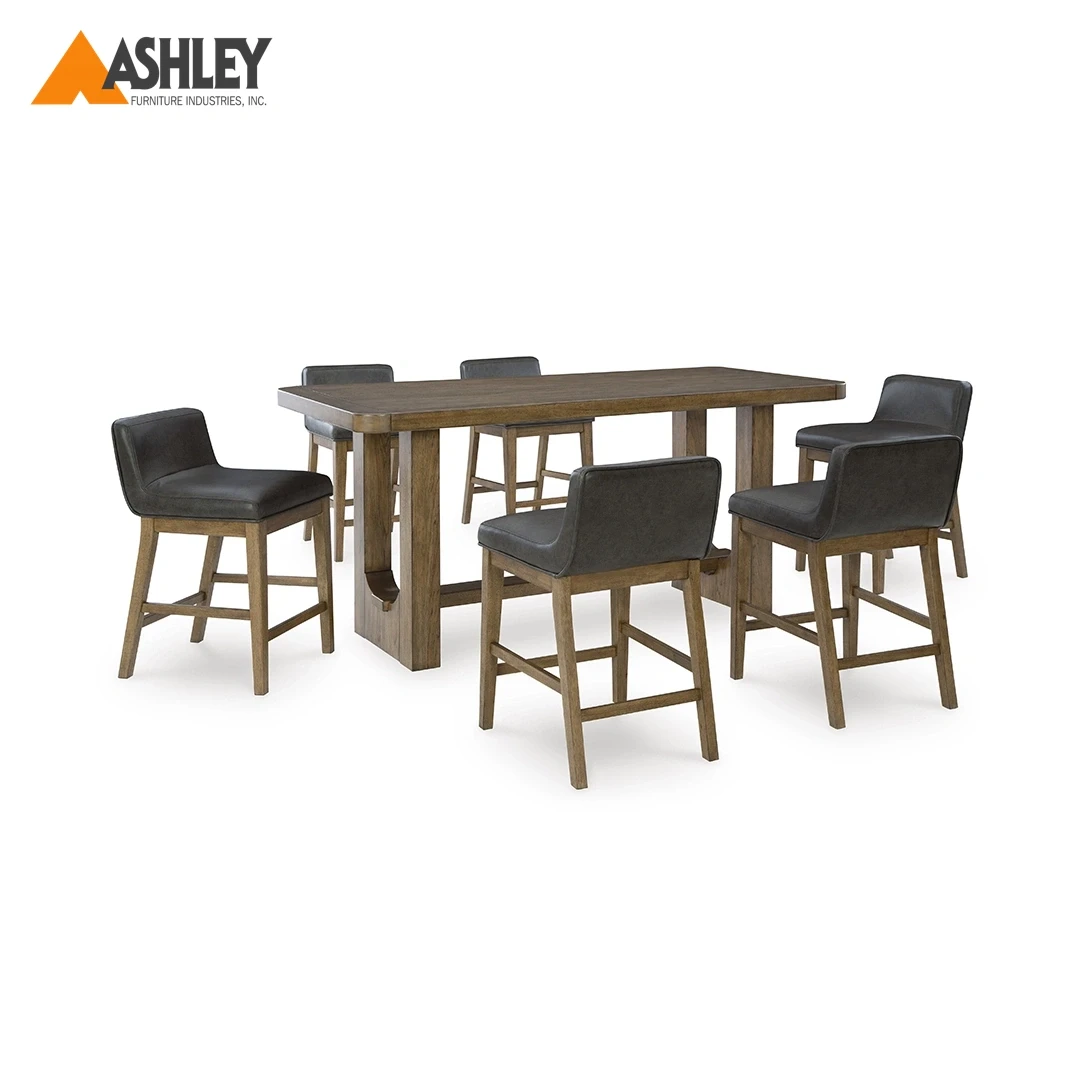 CABALYNN HIGH DINING TABLE SET 6 CHAIRS MADE FROM ENGINEERED WOOD