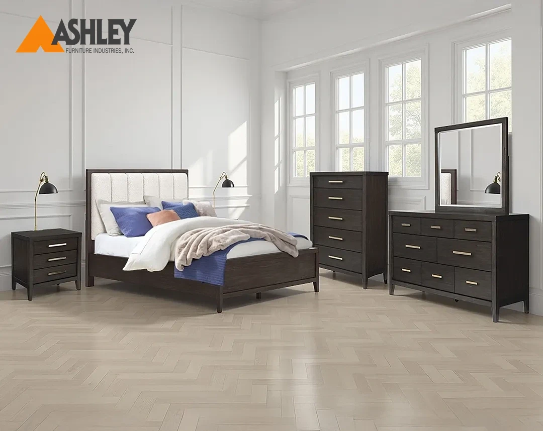 WESTONFORT BEDROOM SET KING SIZE WITH CHEST ( 193*203) BLACK