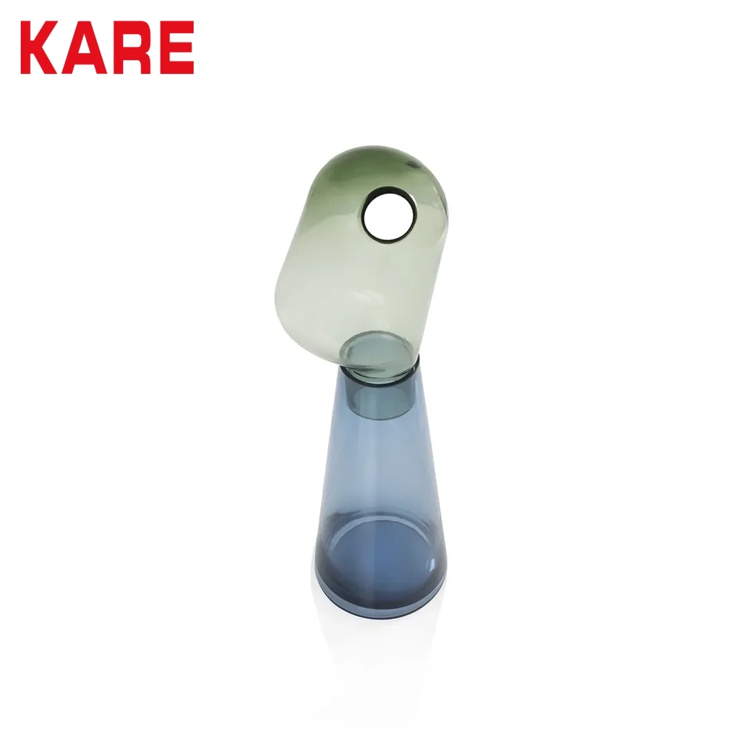 NERA VASE BLUE MADE FROM GLASS