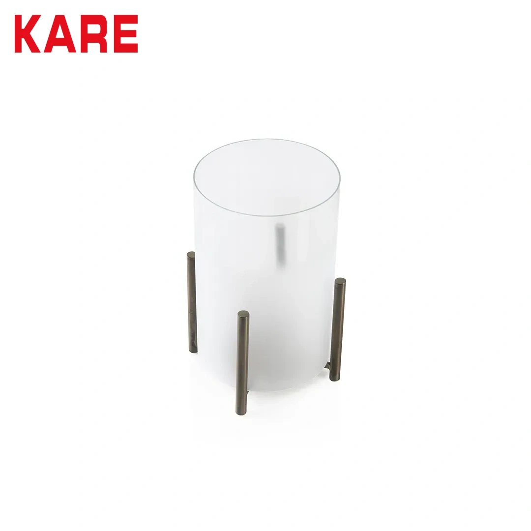 MORRYN CANDLE HOLDER SMALL MADE FROM METAL,GLASS