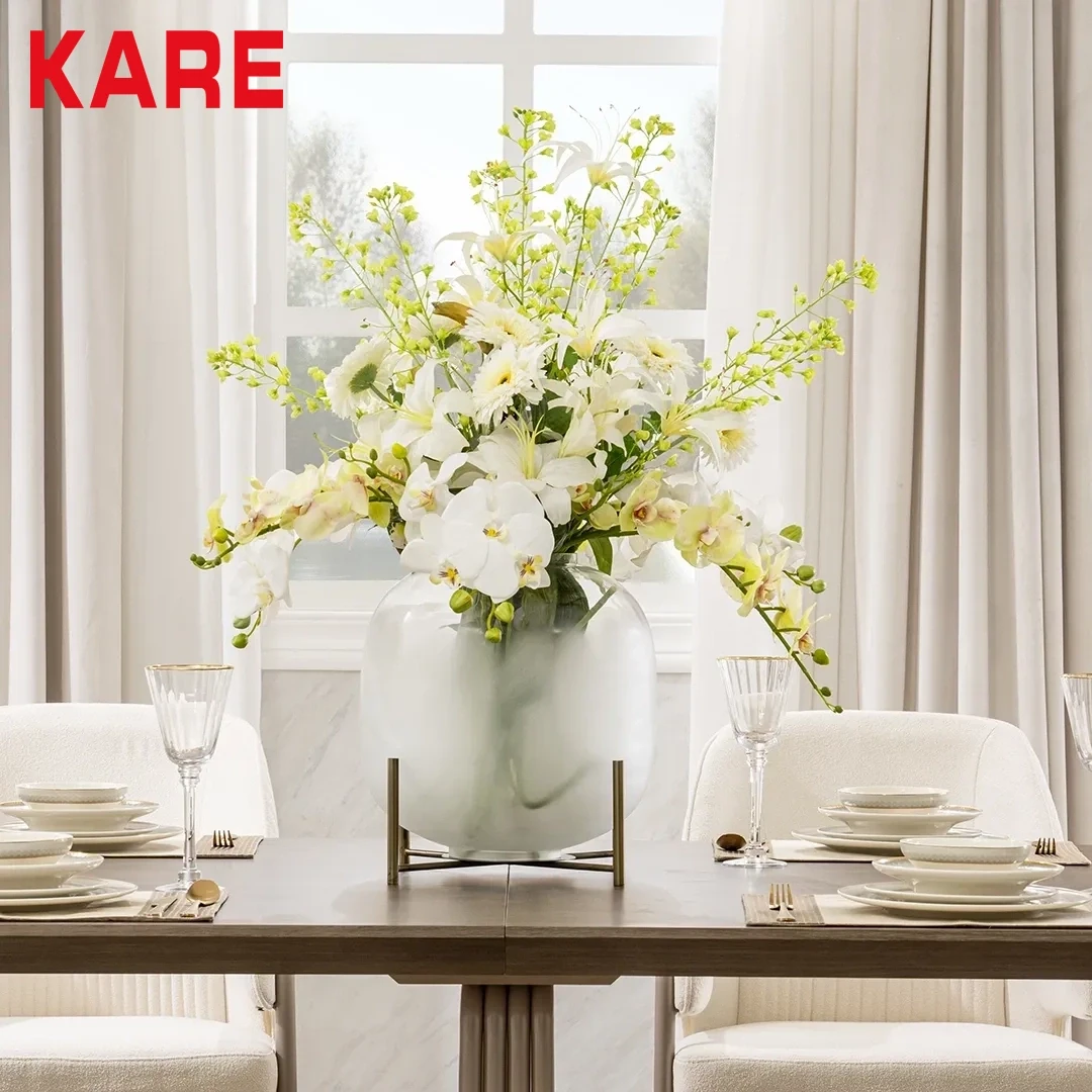 MORRYN CANDLE HOLDER MADE FROM METAL,GLASS