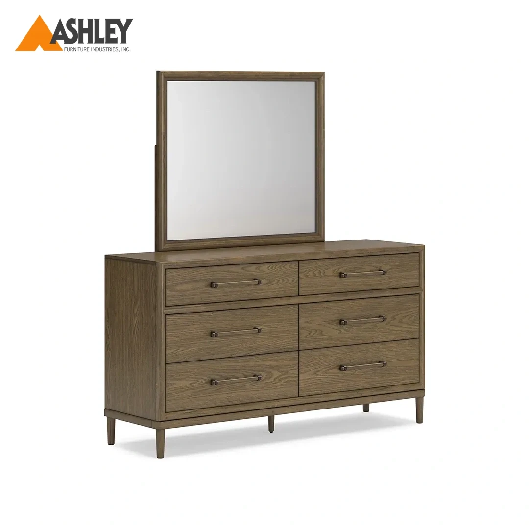 ROANHOWE DRESSER + MIRROR MADE FROM WOOD,ENGINEERED WOOD