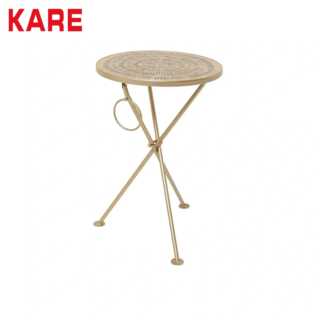 طاولة جانبية كلاك موسيك بني لون بني