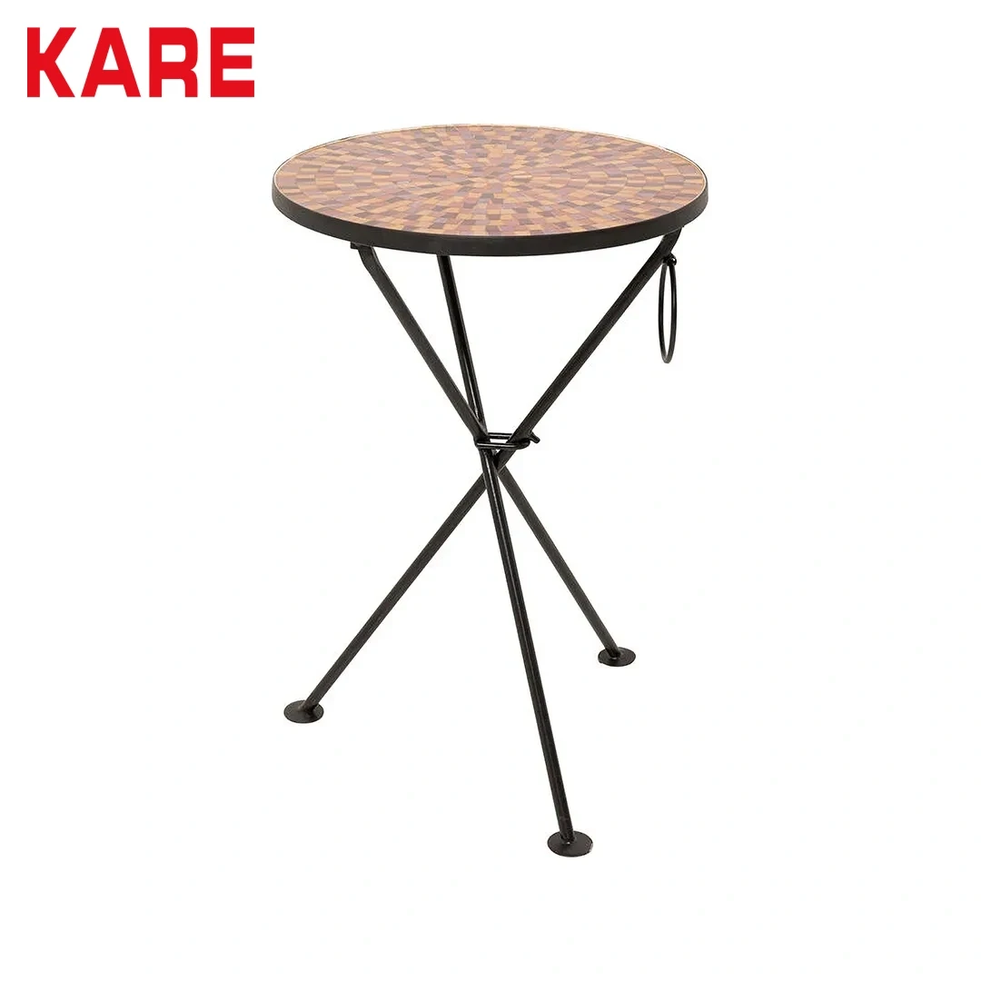 CLACK MOSAIC END TABLE RED
