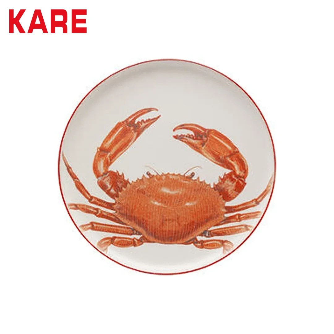 PLATE CRABES RED