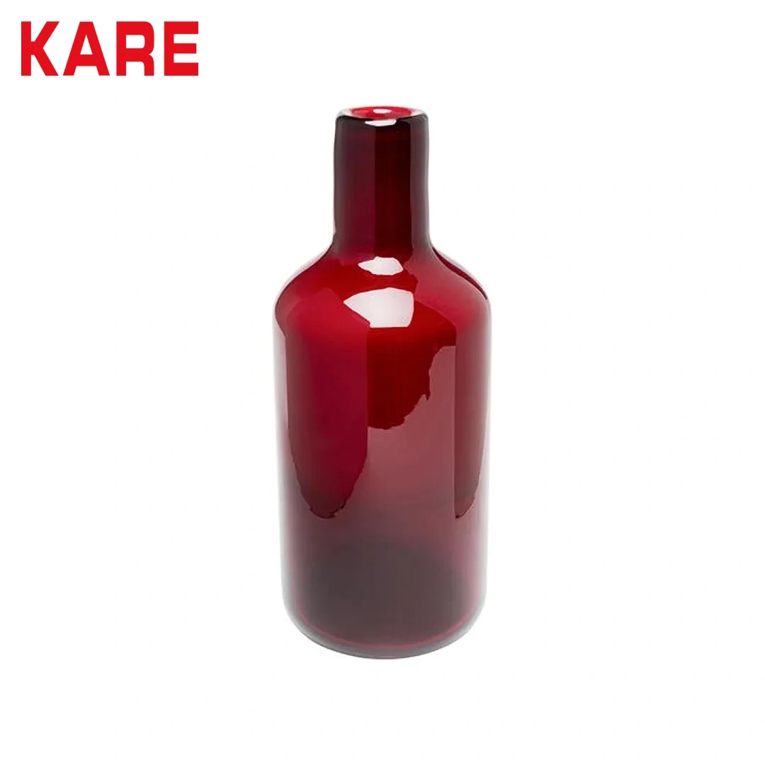 SALUT VASE RED 35CM