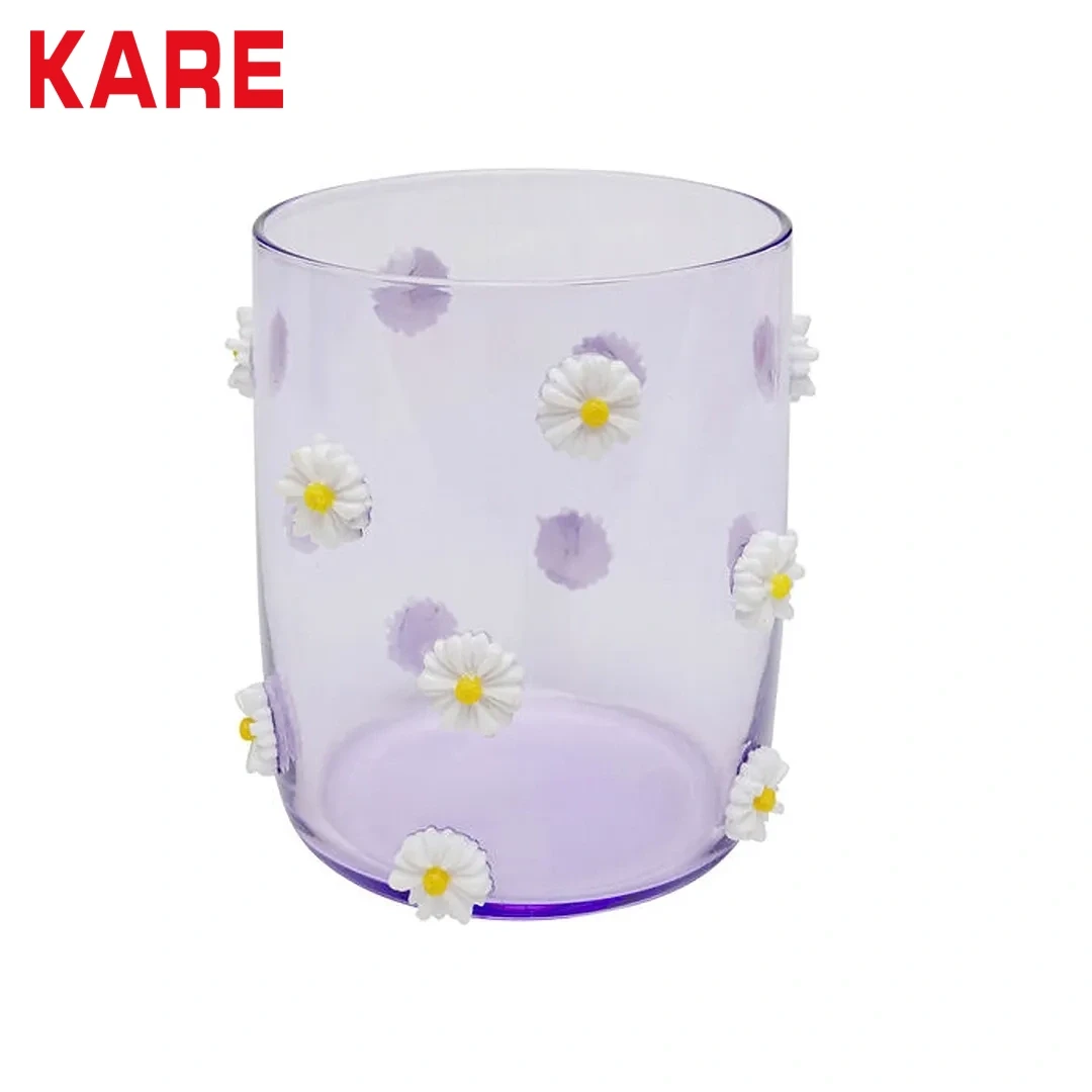 TUMBLER PARTY FLOWERS 9CM