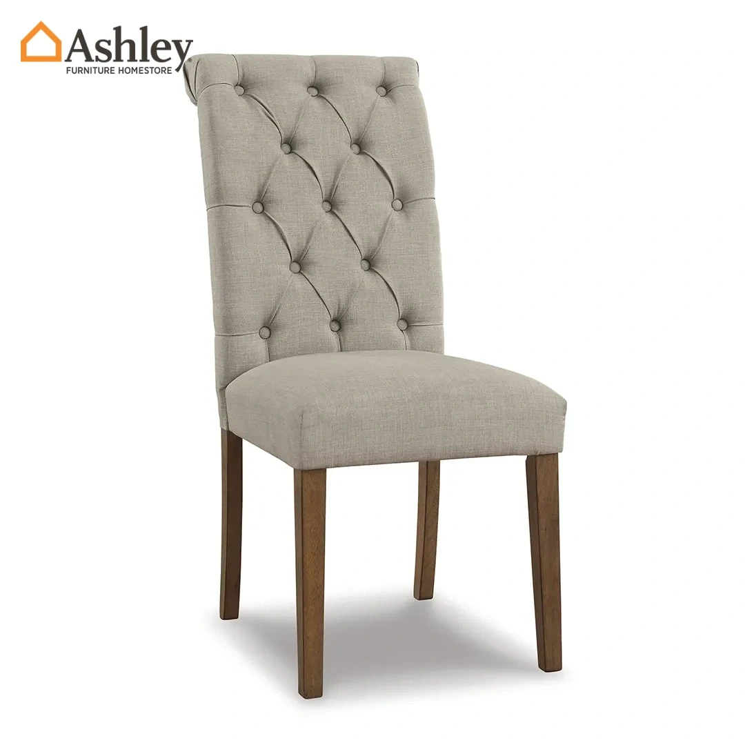 HARVINA DINING CHAIR BEIGE MADE FROM WOOD,FABRIC