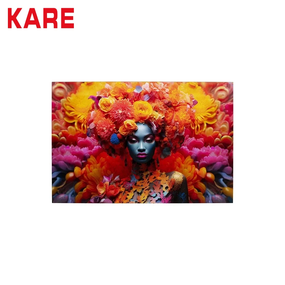 KLARRA WALL PAINTING MADE FROM FABRIC,GLASS