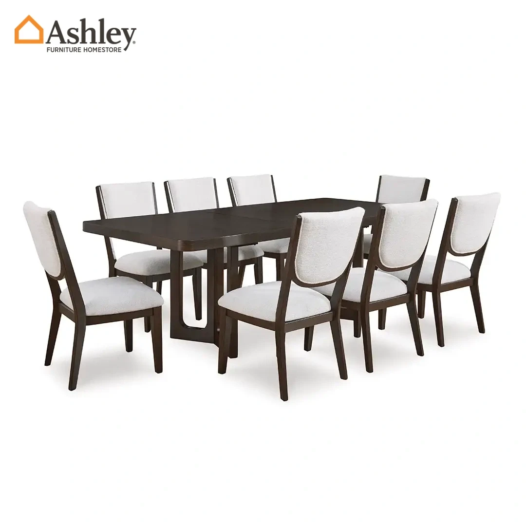 BRECKINGTON DINING TABLE SET 8 CHAIRS
