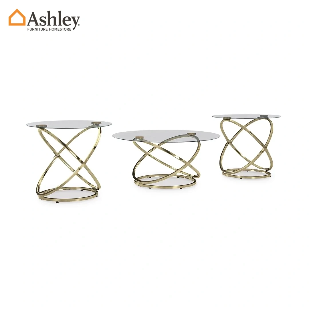 CRIMONTI COFFEE TABLE SET 3PCS GOLD