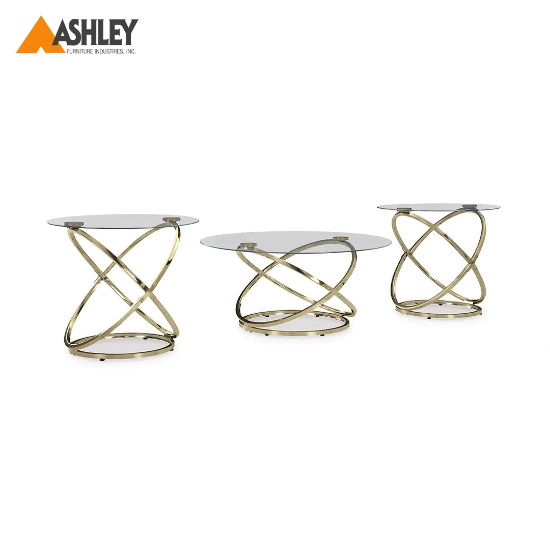 CRIMONTI COFFEE TABLE SET 3PCS GOLD