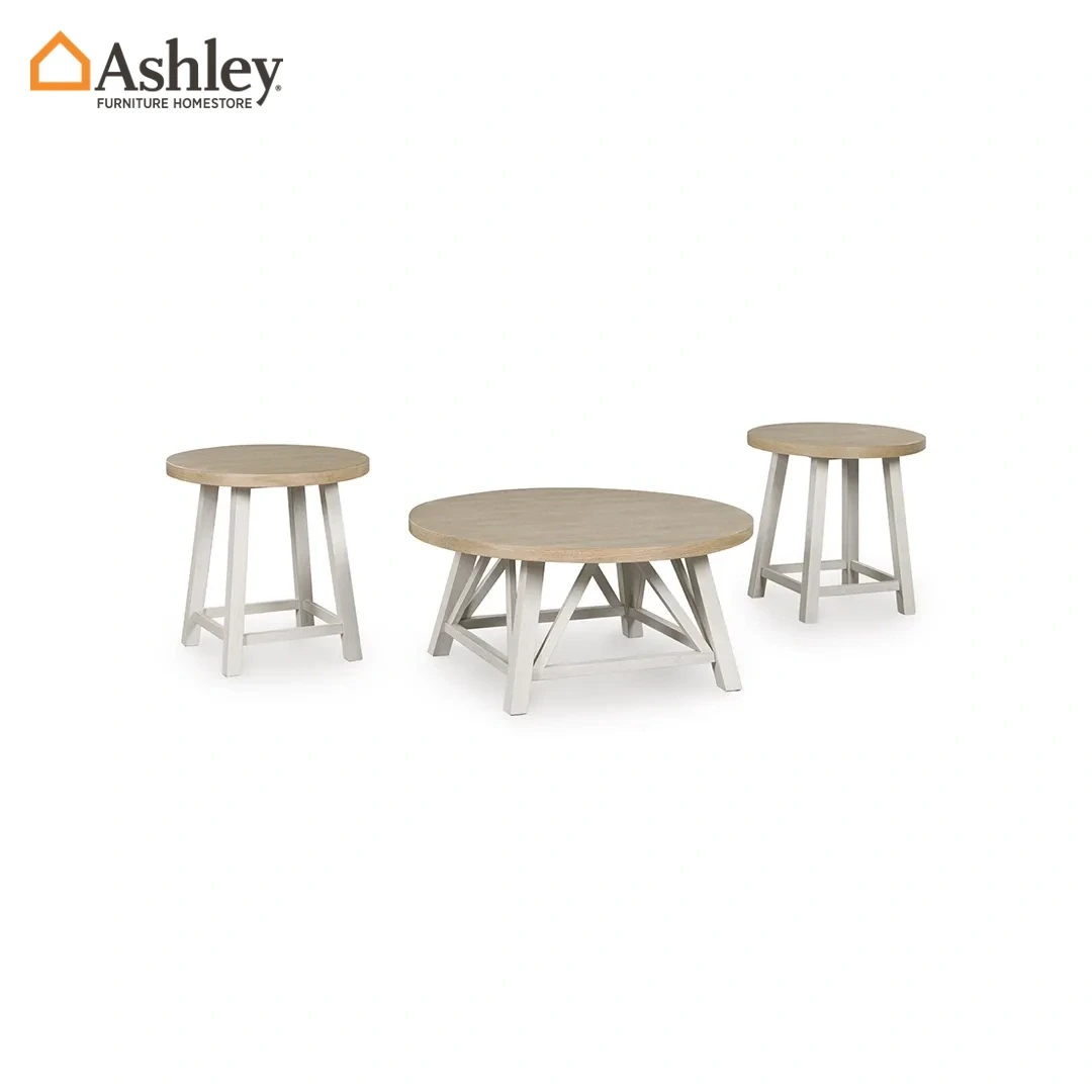 FAWNDELL COFFEE TABLE SET 3PCS MADE FROM WOOD,ENGINEERED WOOD