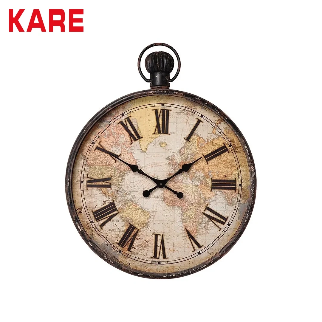 EUROPEAN MAP WALL CLOCK