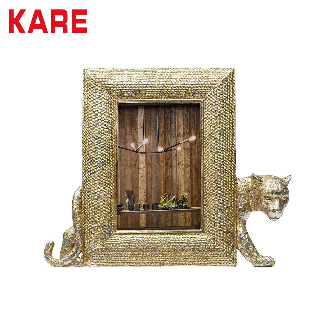 LEOPARD PHOTO FRAME LARGE GOLD