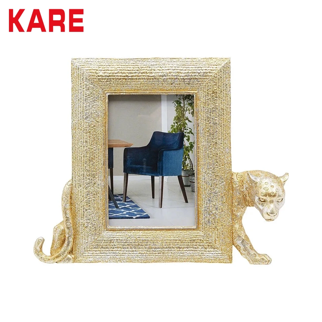 LEOPARD PHOTO FRAME SMALL GOLD