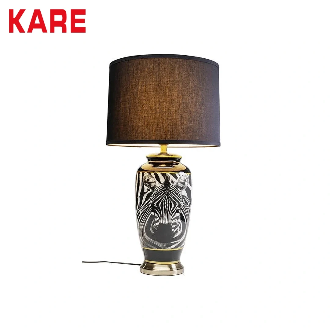 ZEBRA FACE TABLE LAMP