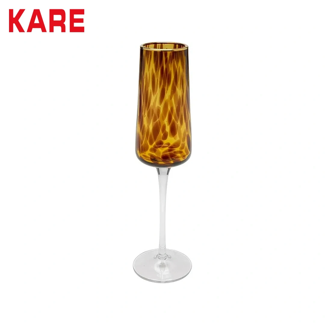 CARAMEL FOOTED DRINKING GLASS SMALL CLEAR