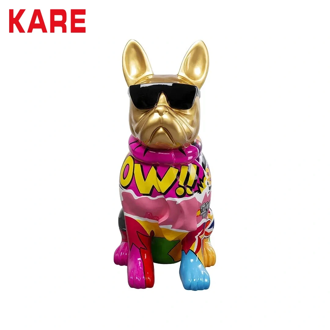GRAFFTI DOG DECO SMALL MULTICOLORED