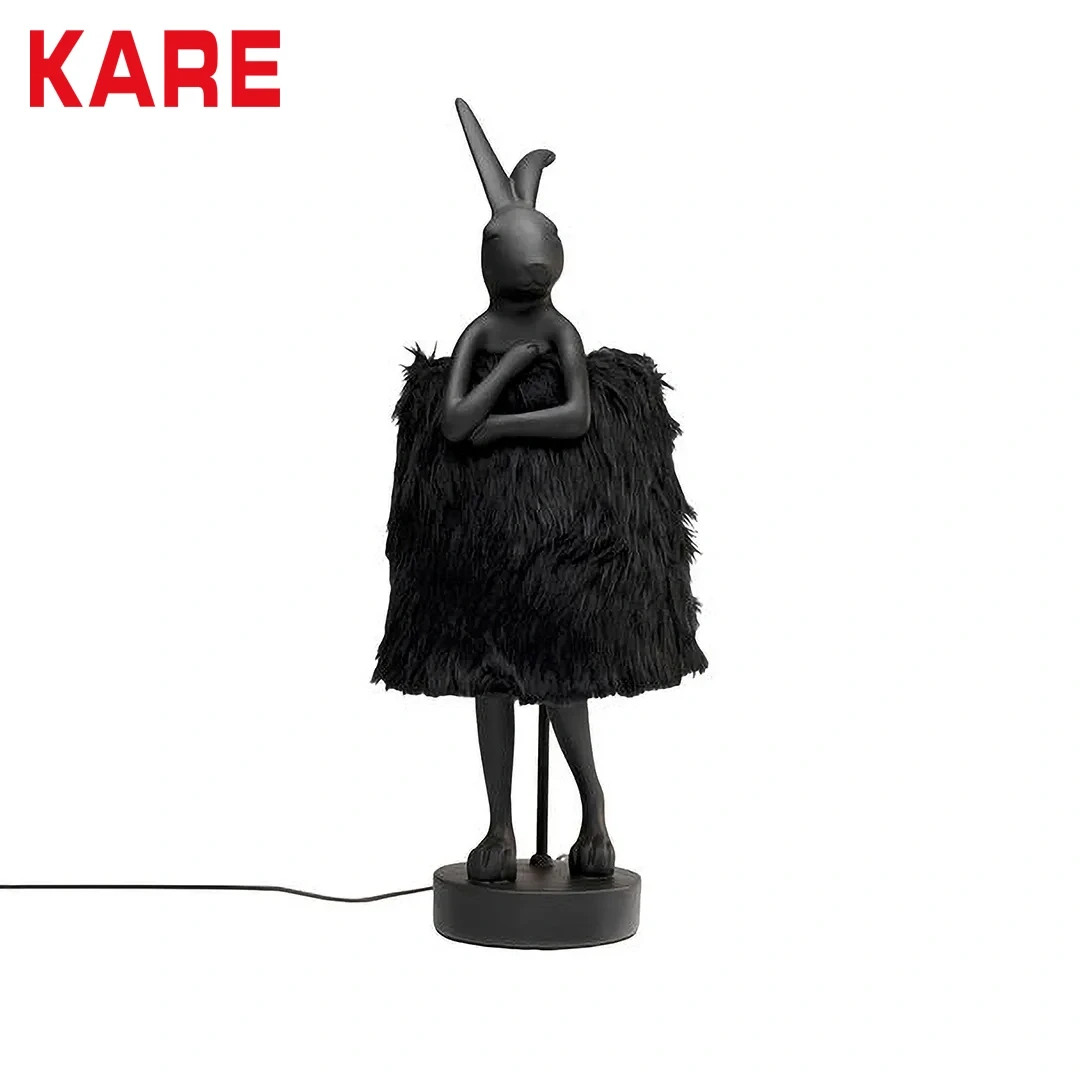ANIMAL RABBIT TABLE LAMP GOLD AND GOLD