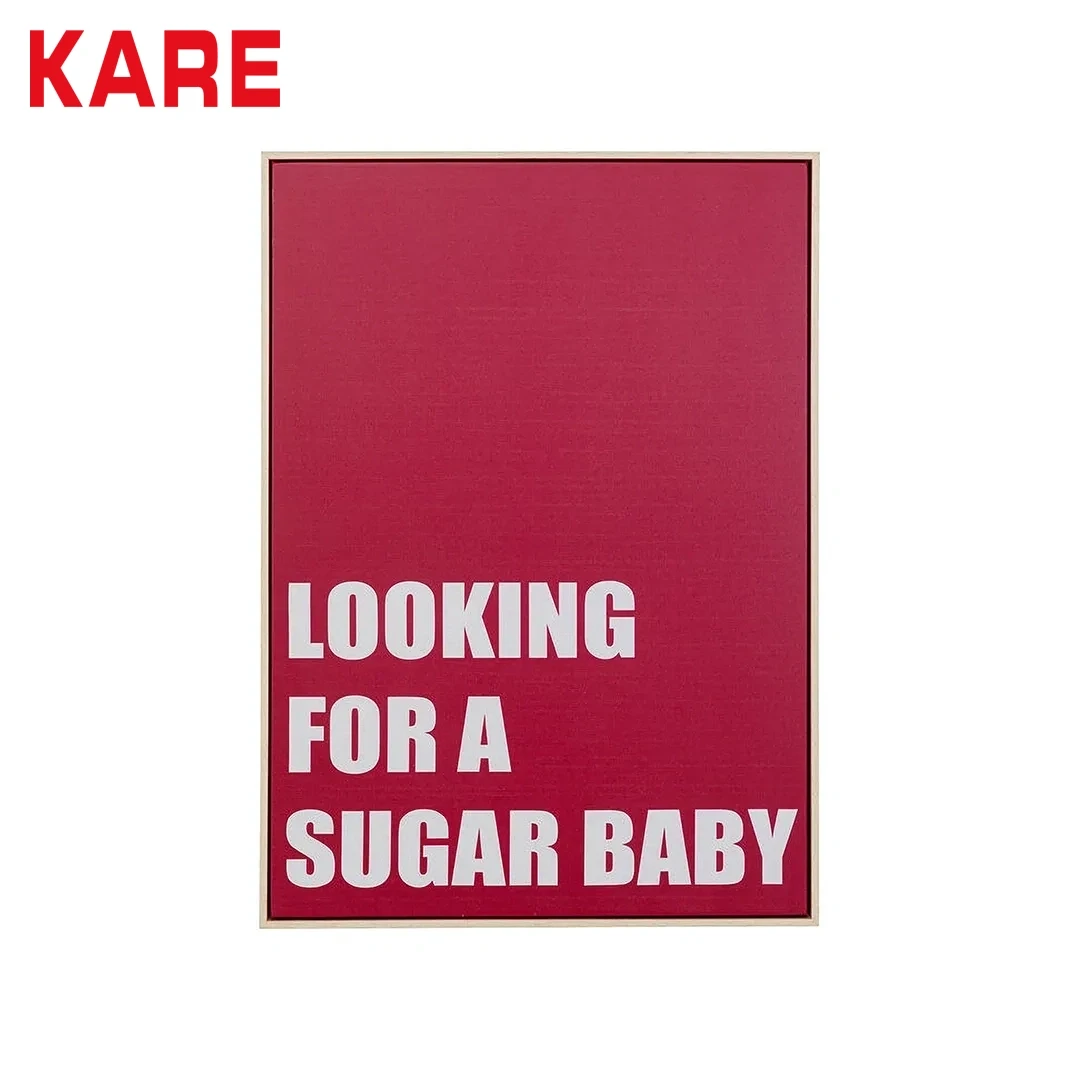 SUGAR BABY WALL PAINTING BLACK