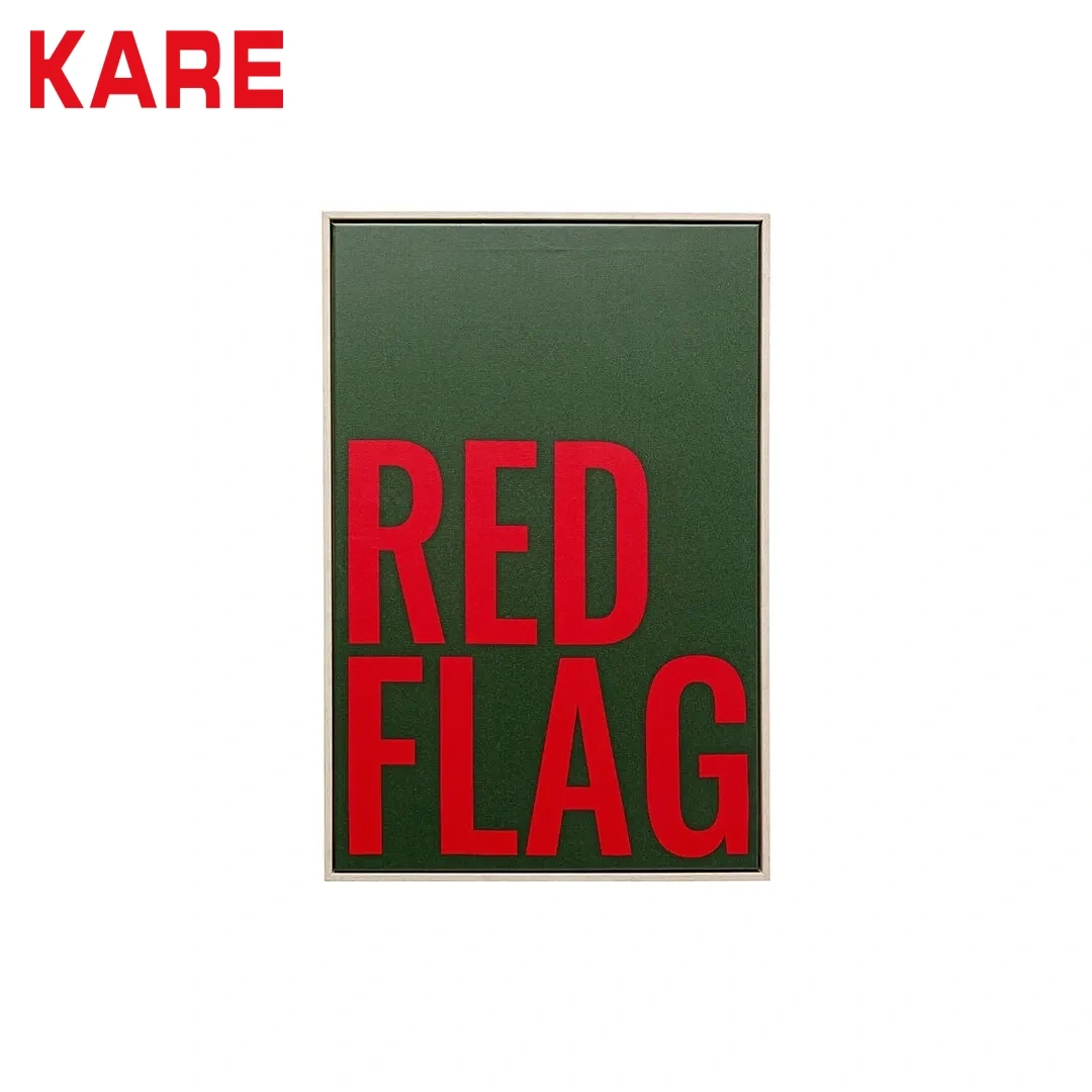 FLAG WALL ART BLACK