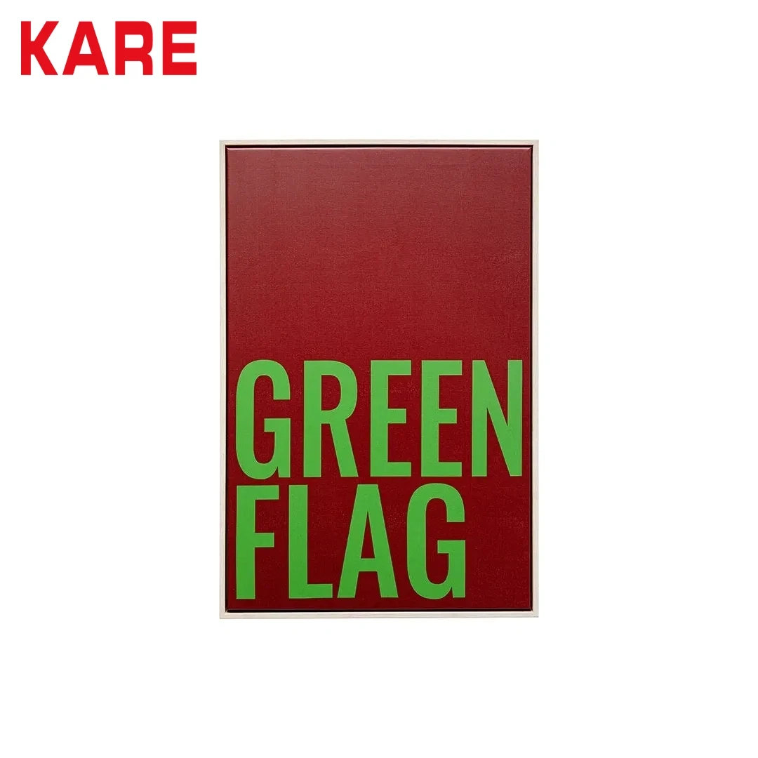 FLAG WALL ART BLACK
