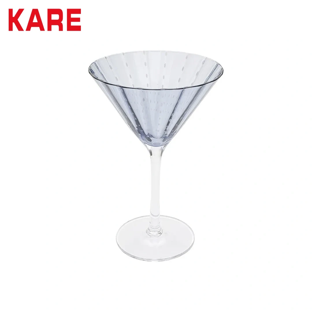 CLUE FOOTED DRINKING GLASS CLEAR