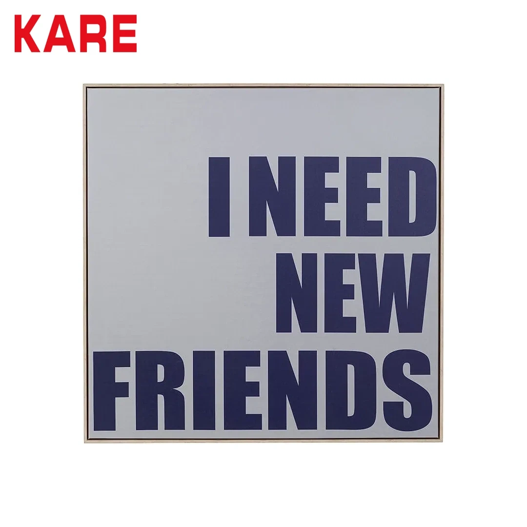 NEW FRIENDS WALL ART BLACK