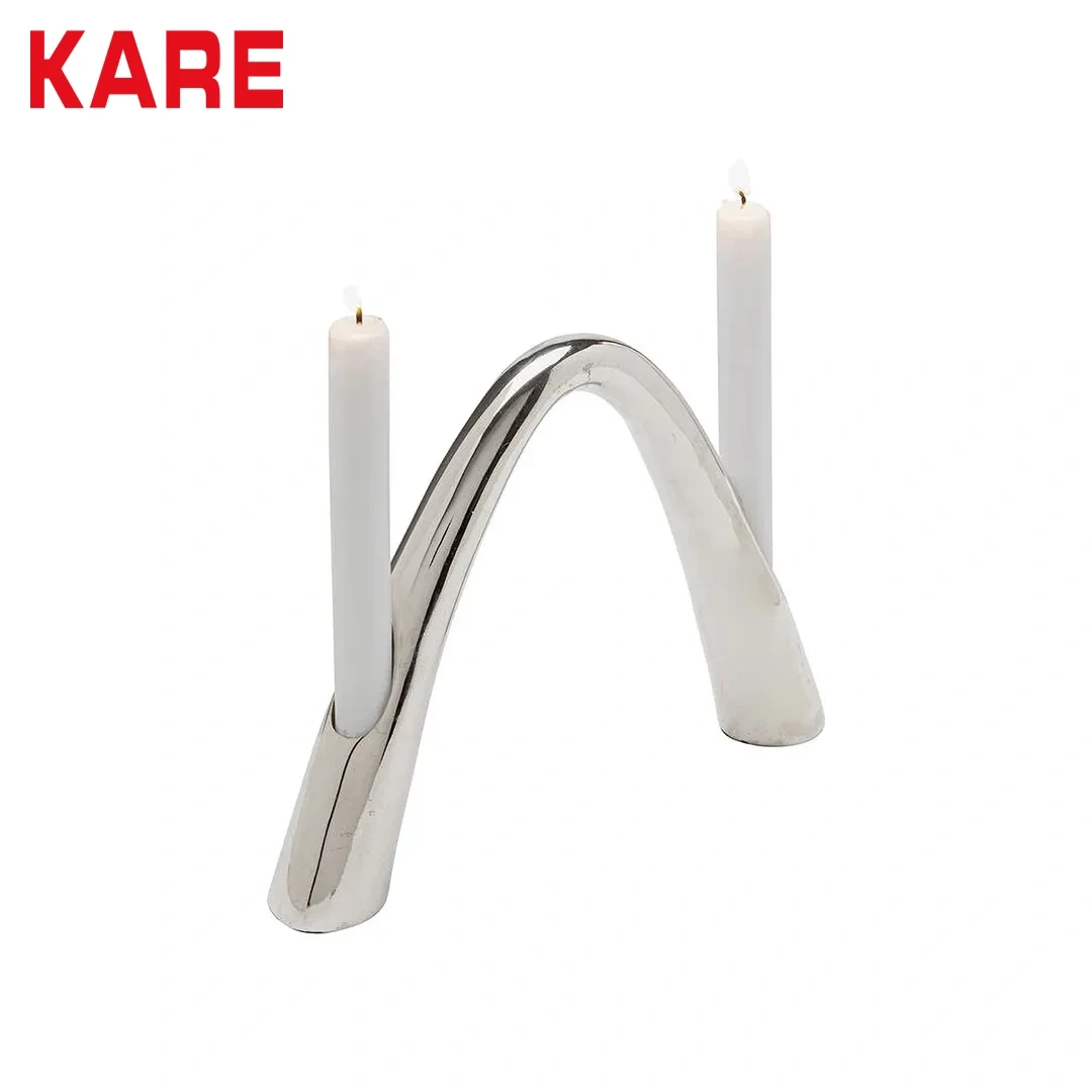 CENATO CANDLE HOLDER LARGE SILVER