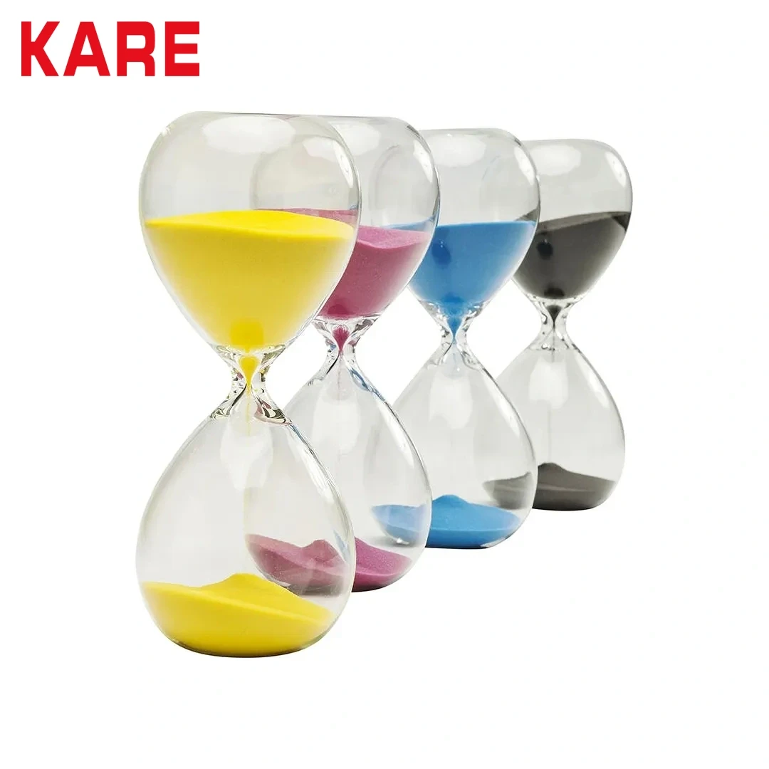 HOURGLASS DECO SAND TIMER SMALL CLEAR