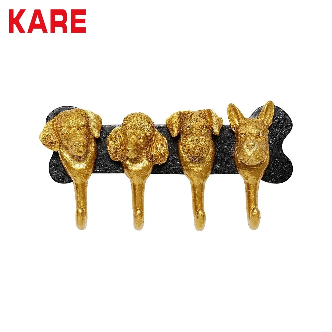 DOG FAMILLY WALL HOOK GREY