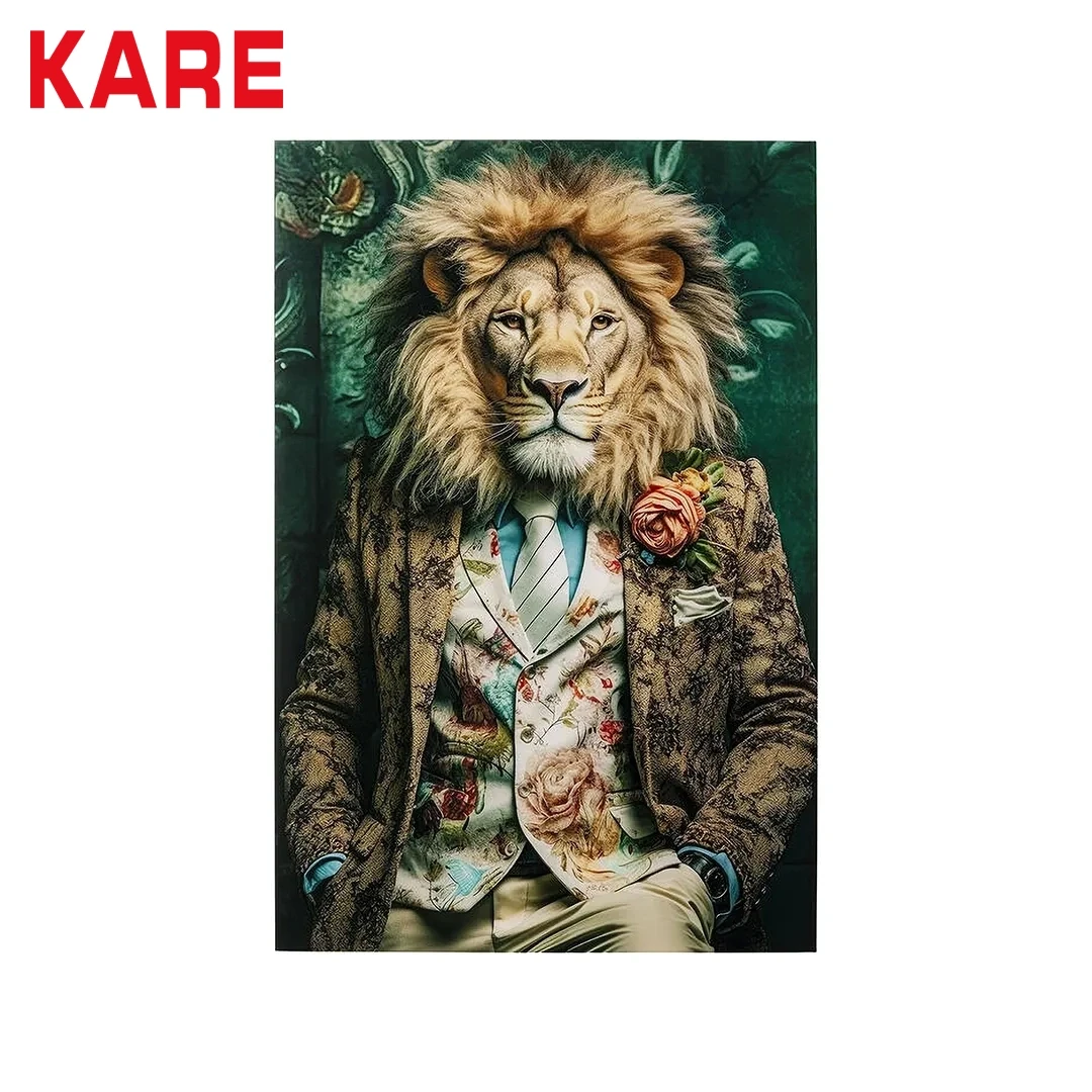 MISTER LION WALL PAINTING BLACK