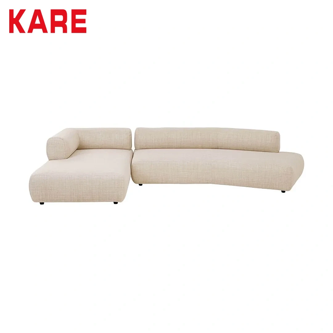 كنبة زاوية مينتا جهة اليسار لون كريمي