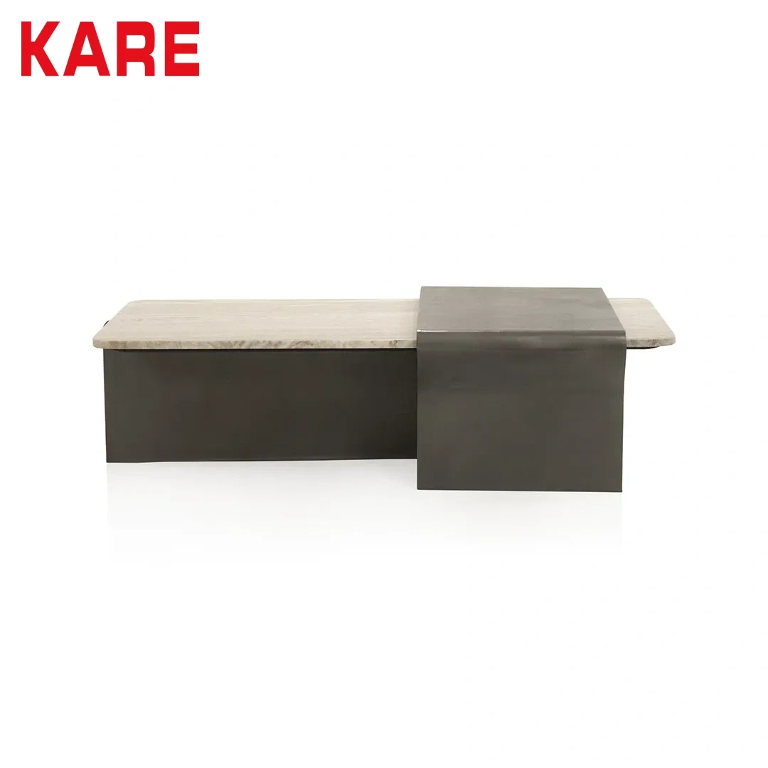 CENTER TABLE MONTAGNA BLACK AND GREY 142X70CM