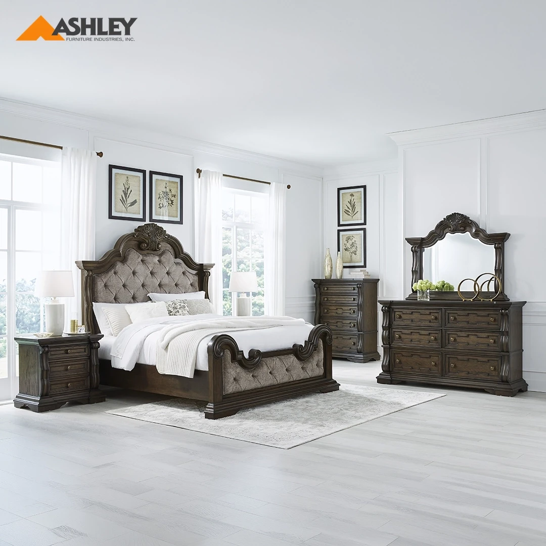 MAYLEE VANDENMORE BEDROOM SET WITHOUT WARDROBE KING SIZE (193 X 203 CM) - DARK BROWN